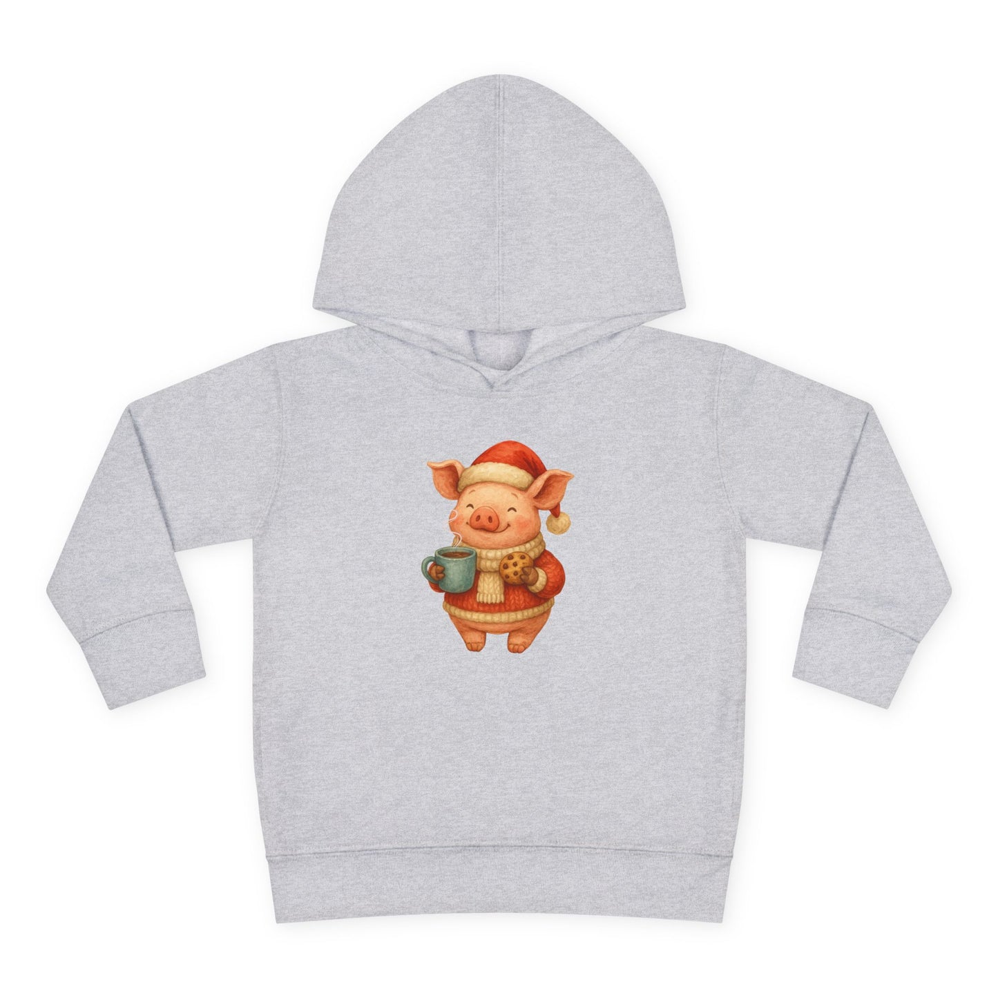Cozy Christmas Piggy - Toddler Hoodie