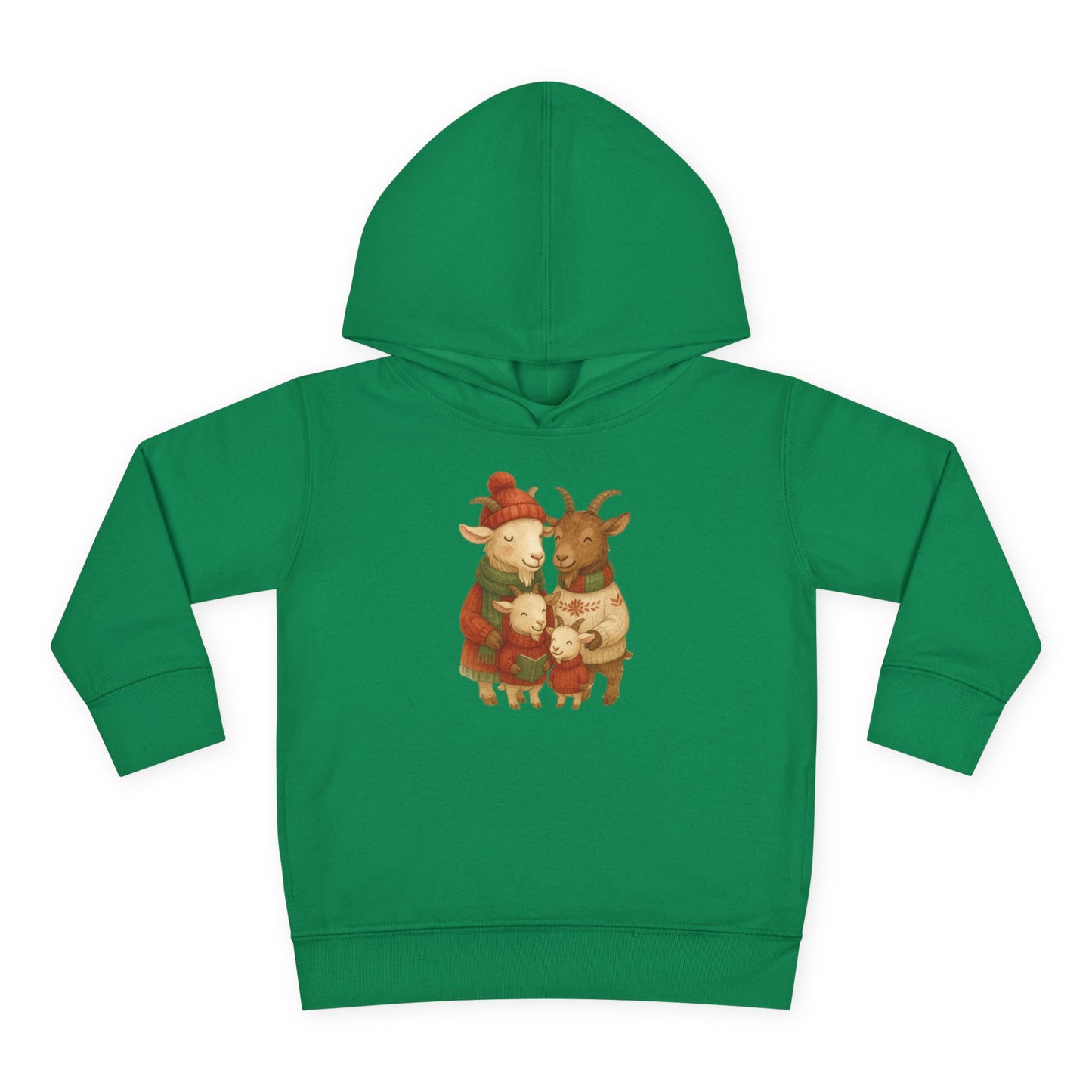 Goat Family Christmas - Toddler Hoodie