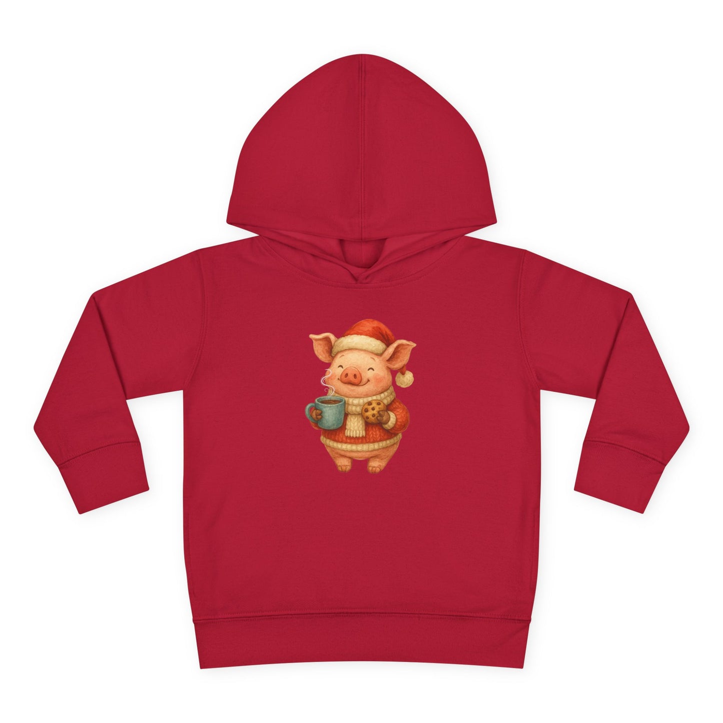Cozy Christmas Piggy - Toddler Hoodie