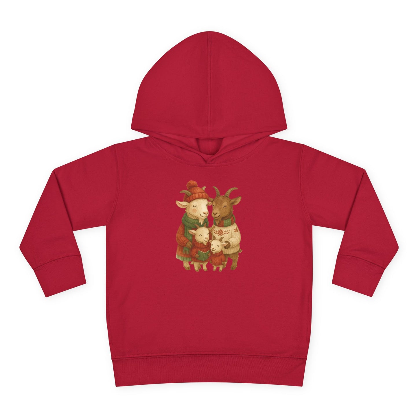 Goat Family Christmas - Toddler Hoodie