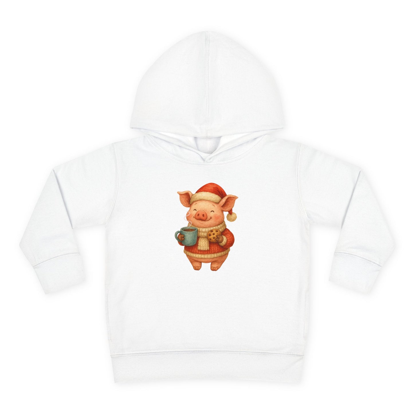Cozy Christmas Piggy - Toddler Hoodie